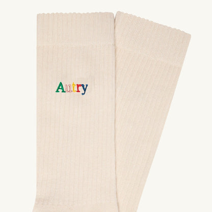 Autry Chaussettes Logo Multicolore Alabaster, vue 3