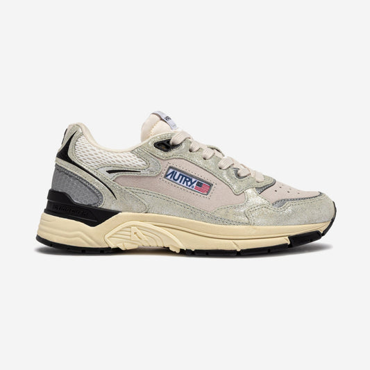 Autry Hyperway BF01, running rétro chunky en crème, gris et noir, chez For The Week à Ajaccio