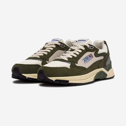 Autry Hyperway SA07 vue de profil, kaki et gris