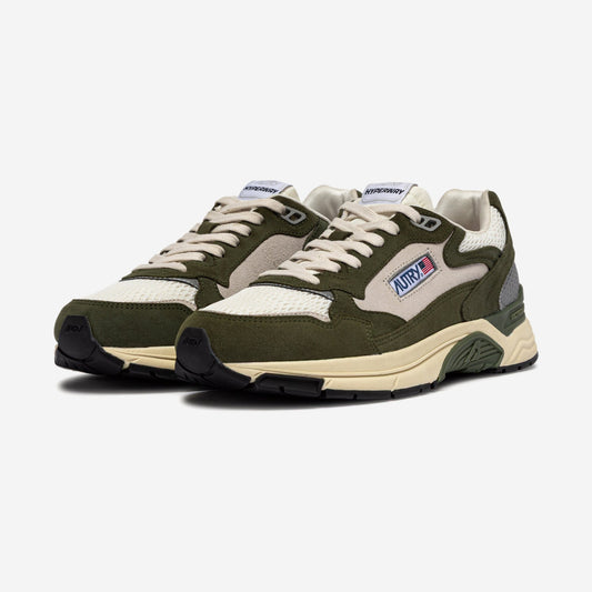 Autry Hyperway SA07 vue de profil, kaki et gris