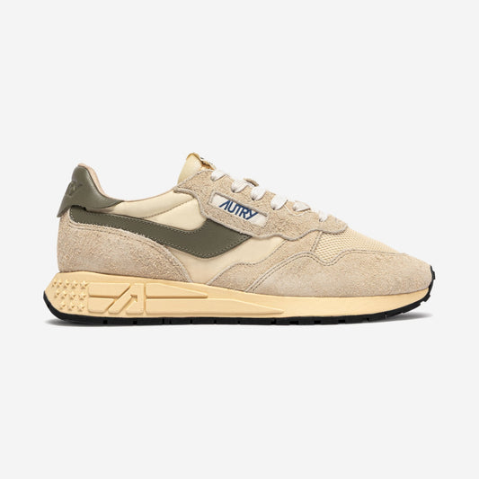 Autry Reelwind UT62, rétro-running en beige sable et kaki, chez For The Week à Ajaccio