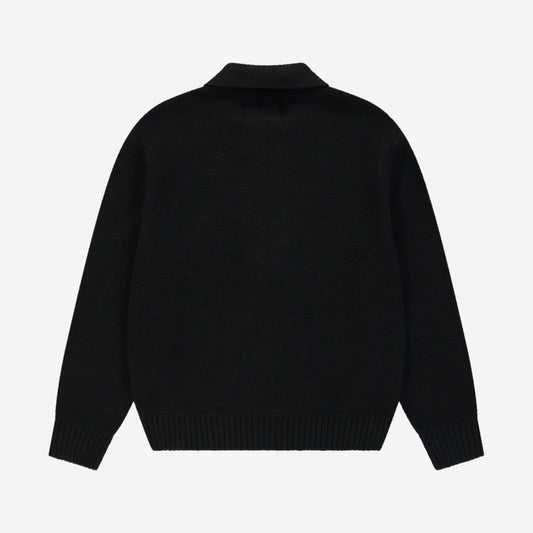 Arte Antwerp Stencil Zip Cardigan Black, vue de dos