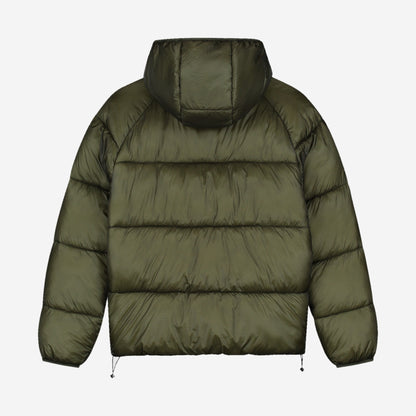 Arte Antwerp Ripstop Hooded Puffer Green, vue de dos