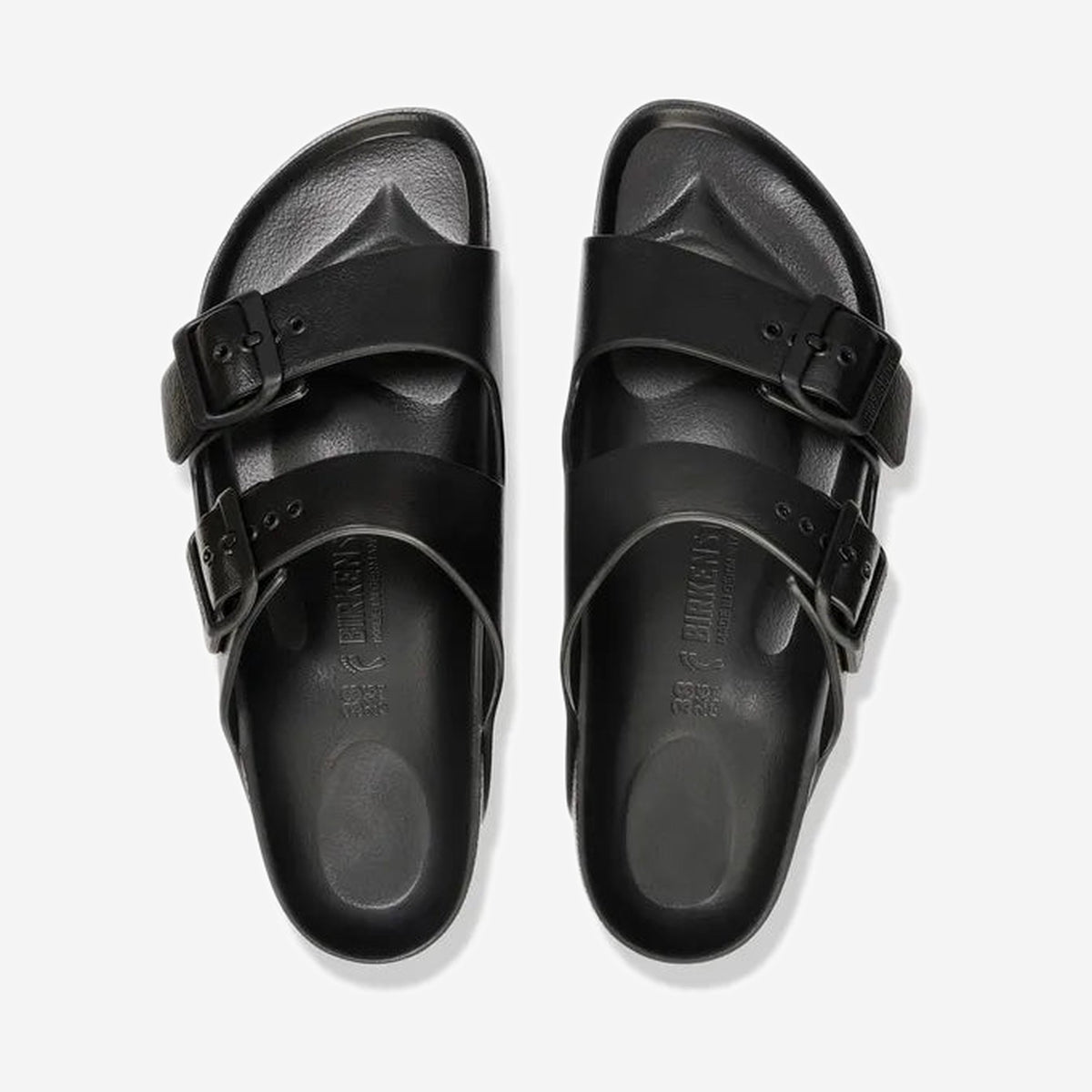Birkenstock Arizona EVA Black, vue de trois-quarts