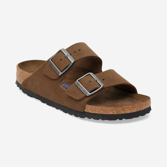 Birkenstock Arizona SFB Dark Tea Tonal, vue de profil