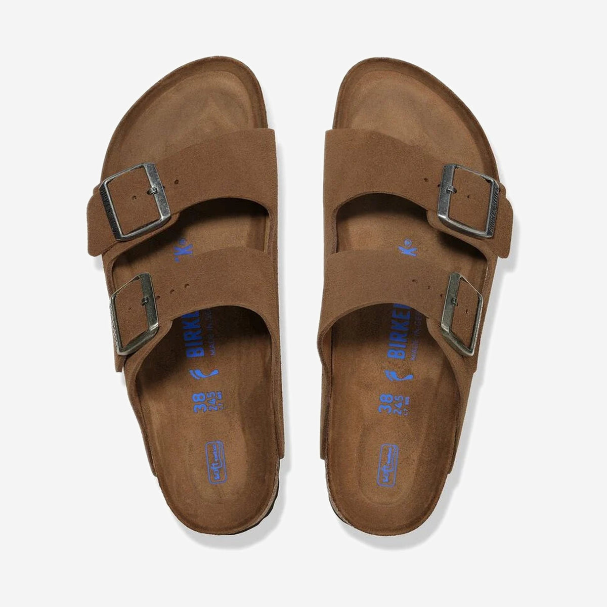 Birkenstock Arizona SFB Dark Tea Tonal, vue de dos