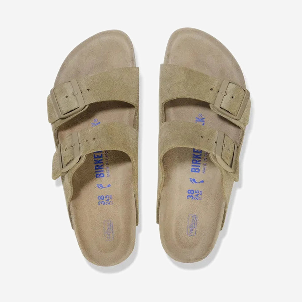 Birkenstock Arizona SFB Faded Khaki, vue de trois-quarts