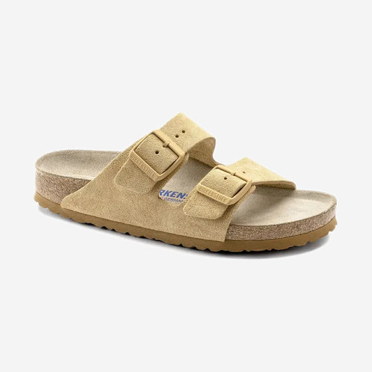 Birkenstock Arizona SFB Latte Cream, vue de profil