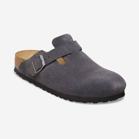 Birkenstock Boston Charcoal, vue de profil