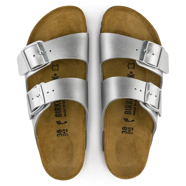 Birkenstock Arizona Silver  d'en haut