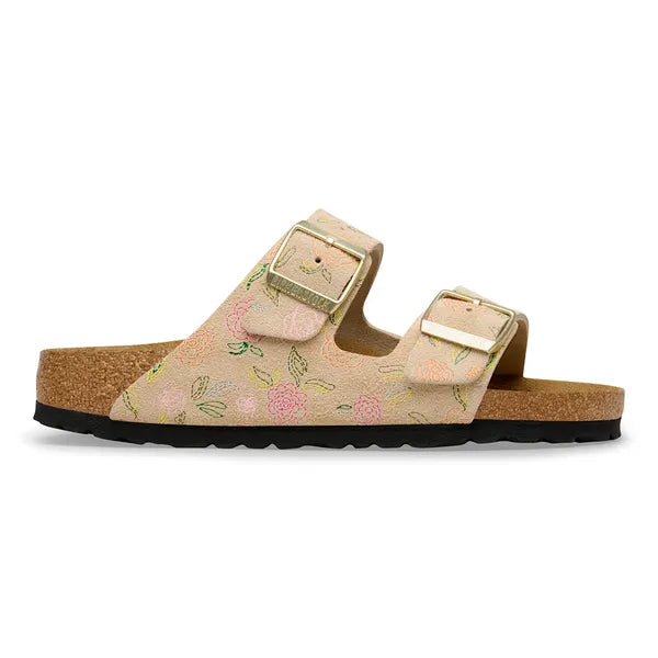 Birkenstock Arizona Sandcastle Flower Print de côté