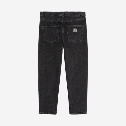 Carhartt WIP Newel Pant Black Stone Washed, vue de face