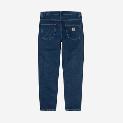 Carhartt WIP Newel Pant Blue Stone Washed, vue de face