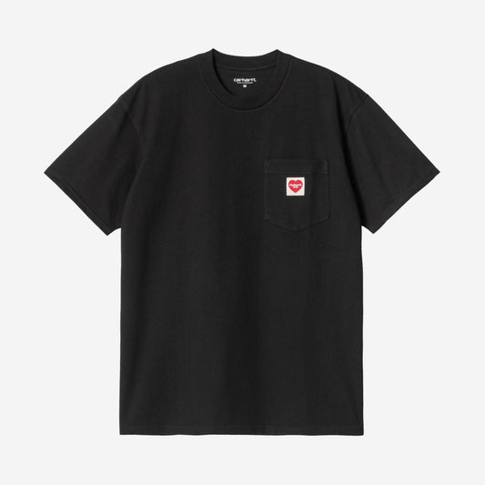 Carhartt WIP Pocket Heart Tshirt Black, Carhartt WIP disponible chez For The Week à Ajaccio