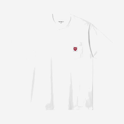 Carhartt WIP Pocket Heart Tshirt White, Carhartt WIP disponible chez For The Week à Ajaccio