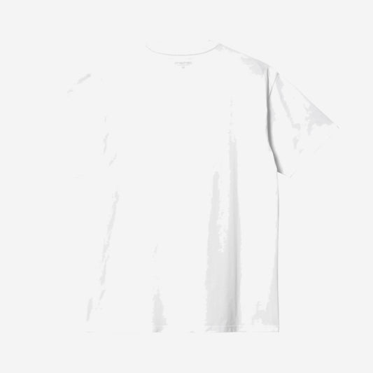 Carhartt WIP Pocket Heart Tshirt White, vue de face