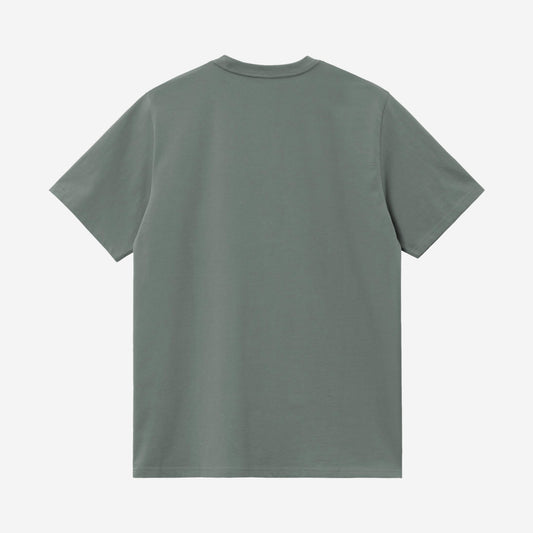 Carhartt WIP Pocket Tshirt Velvet Green, vue de face