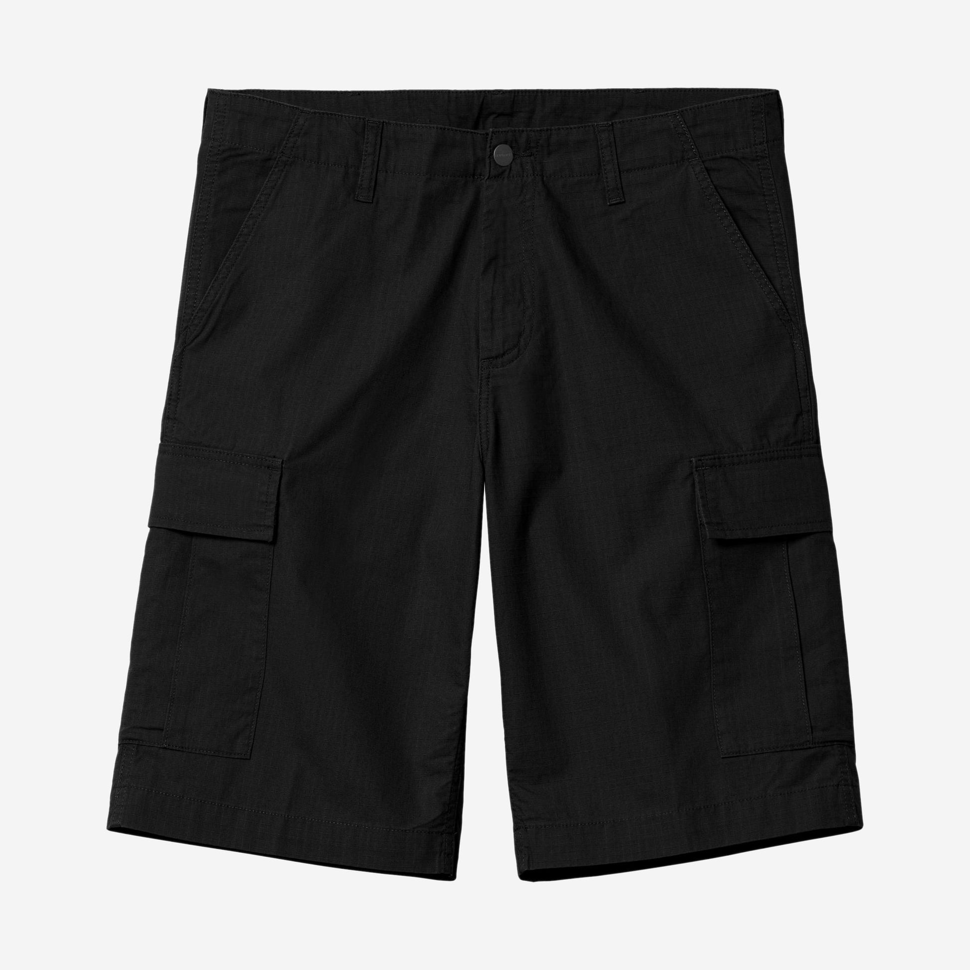 Carhartt WIP Regular Cargo Short Black, vue de face