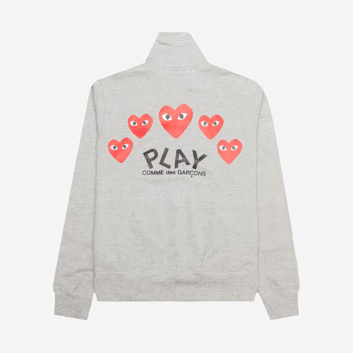 Comme des Garçons PLAY Sweat Zippé Col montant, vue de face