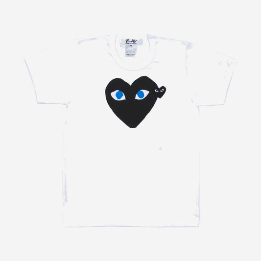 Comme des Garçons PLAY Tshirt Double Heart White/Black, Comme des Garçons PLAY disponible chez For The Week à Ajaccio