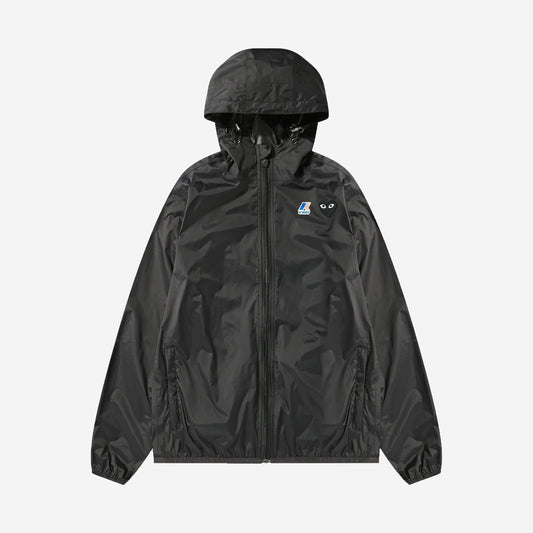 Comme des Garçons PLAY x K-Way Black, Comme des Garçons PLAY x K-Way disponible chez For The Week à Ajaccio