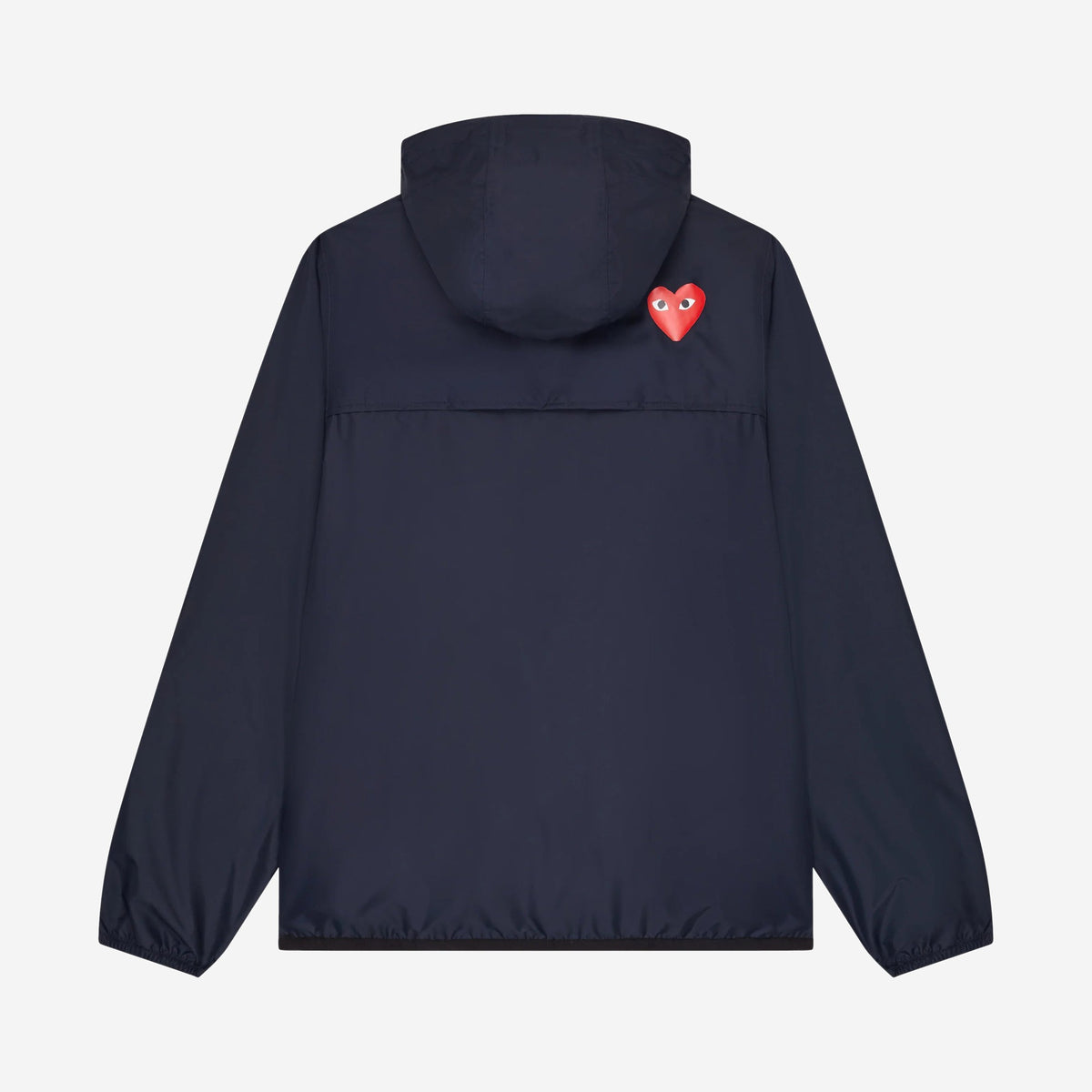 Comme des Garçons PLAY x K-Way Navy, vue de face