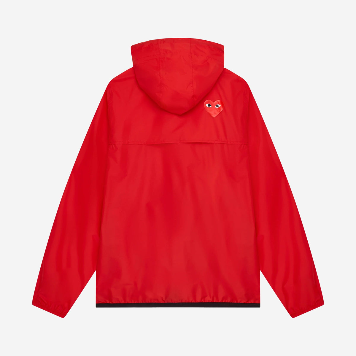 Comme des Garçons PLAY x K-Way Red, vue de face