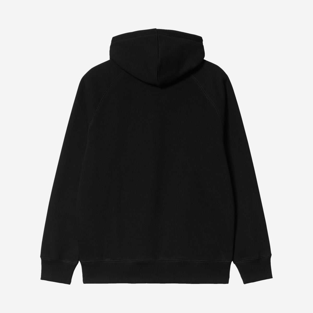 Carhartt WIP Hooded Chase Sweatshirt Black/Gold, à plat, vue de dos