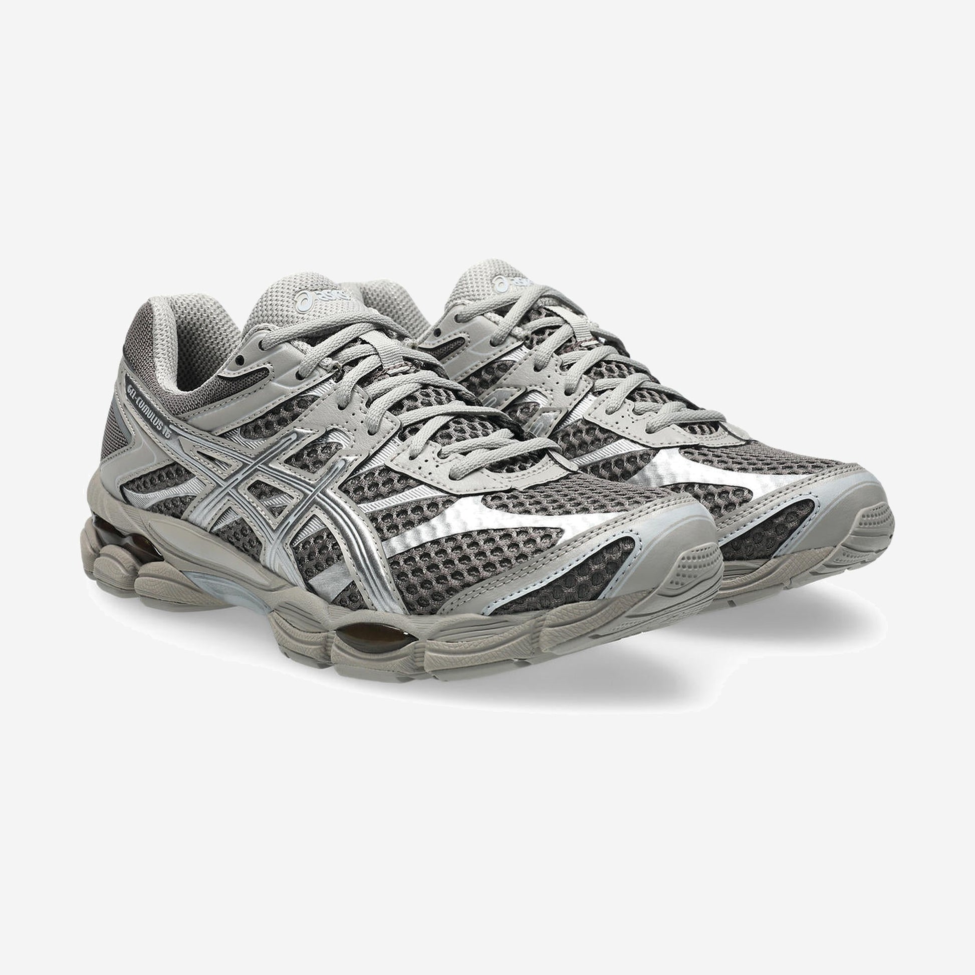 Asics GEL-Cumulus 16 Cocoa Powder Pure Silver, vue de profil