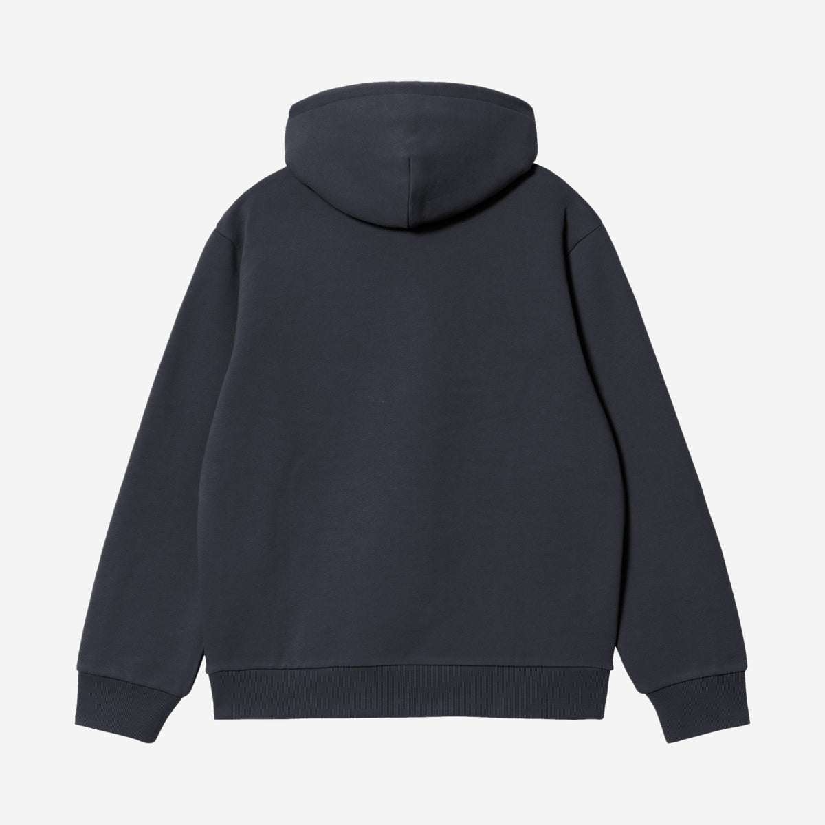 Carhartt WIP Hooded Carhartt Sweatshirt Dark Navy/Dark Scarab, à plat, vue de dos