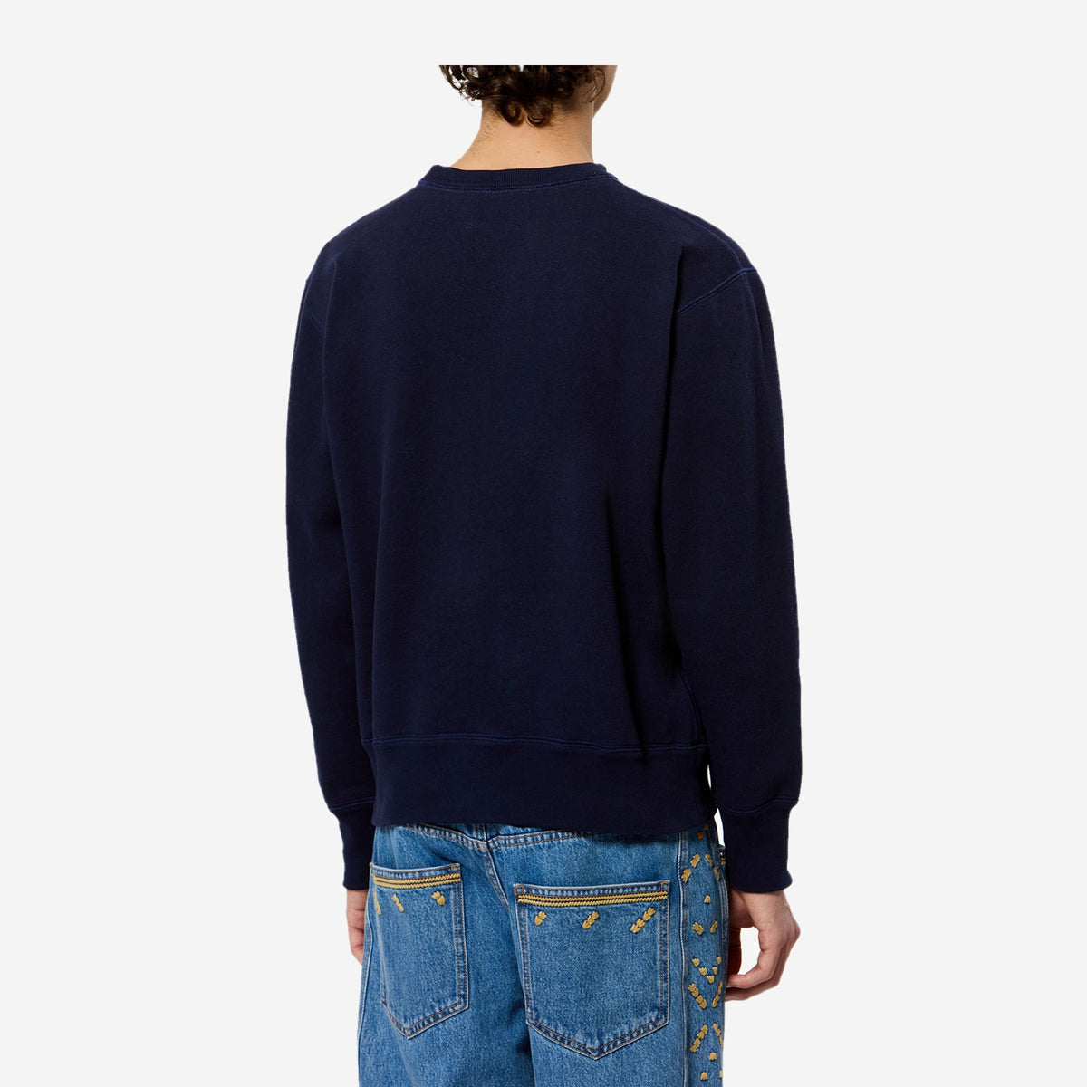 Isabel Marant Sweat Mike Bleu marine porté, vue de dos