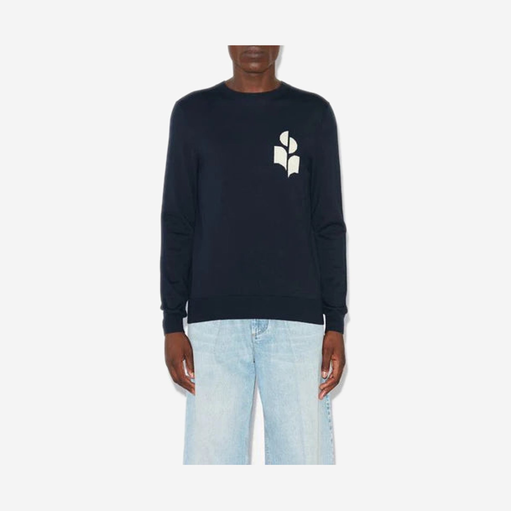 Isabel Marant Pull Evans Bleu marine, vue de dos