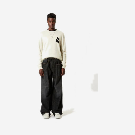 Isabel Marant Pull Evans Écru chiné, vue de face
