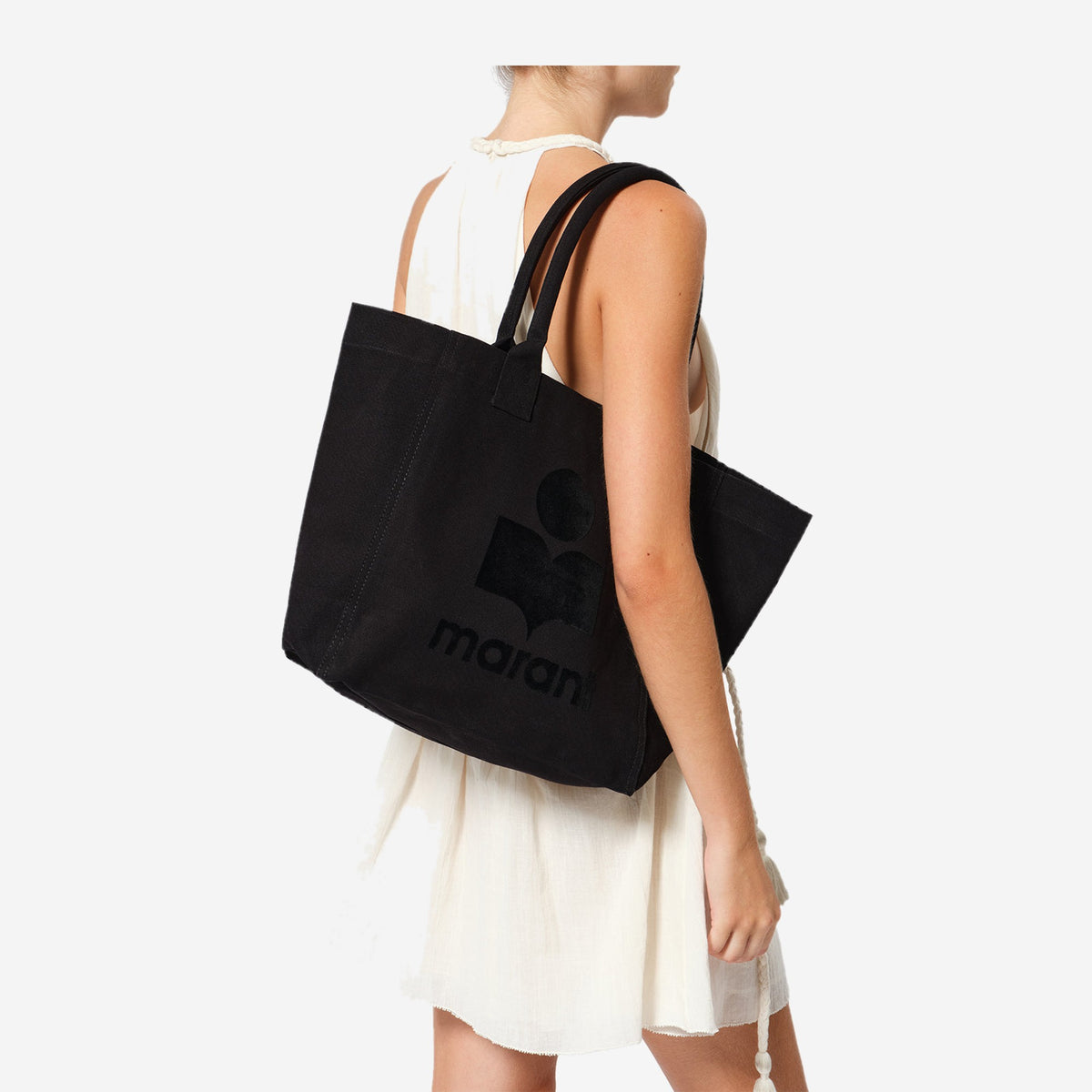 Isabel Marant Small Yenky Black porté à l'épaule
