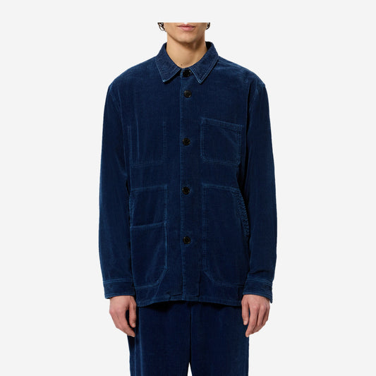 Isabel Marant Veste Arzur Bleu indigo portée, vue de face