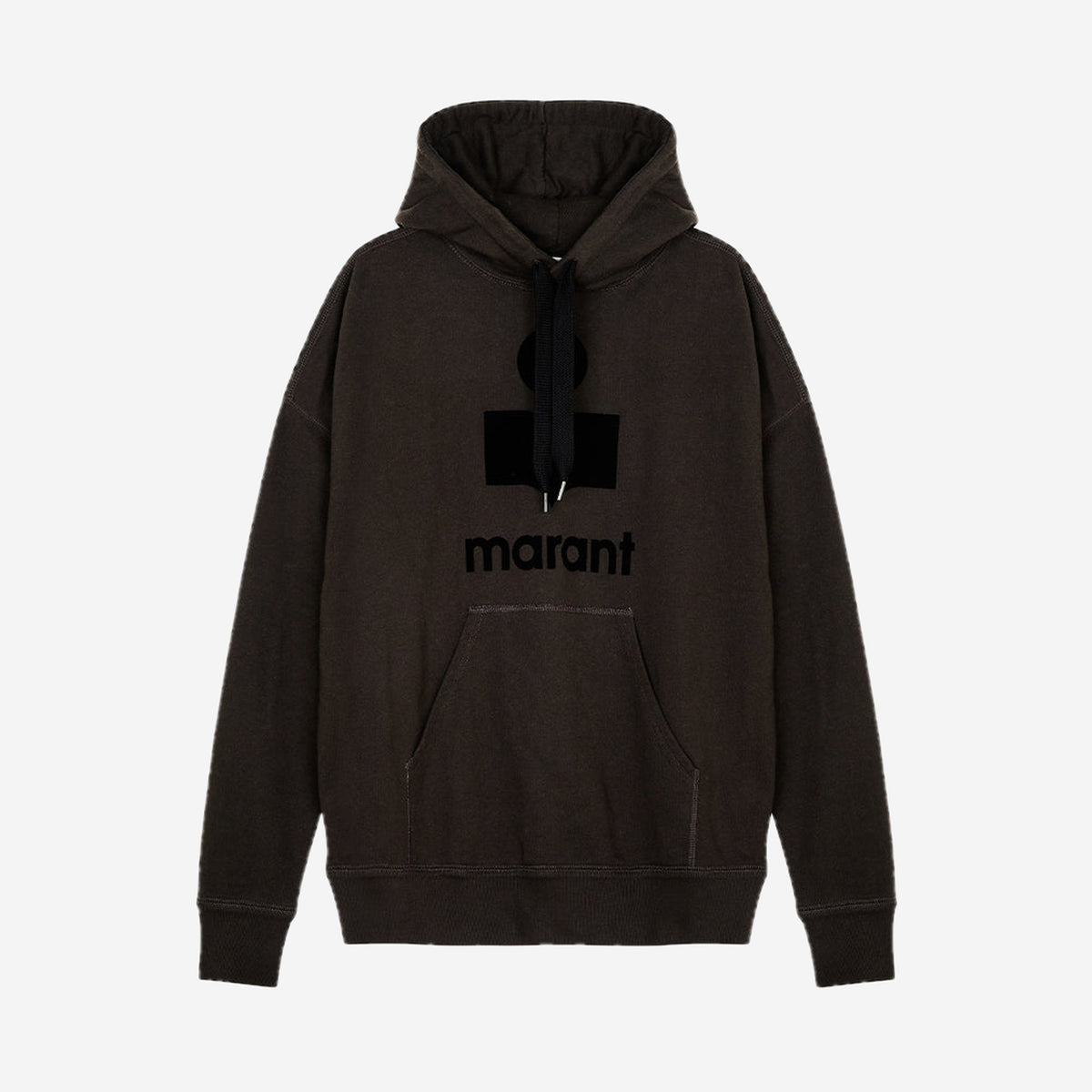 Isabel Marant Hoodie Miley Noir délavé, à plat