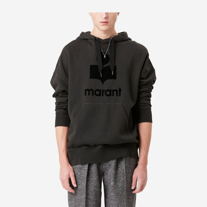 Isabel Marant Hoodie Miley Noir délavé, porté, vue de face