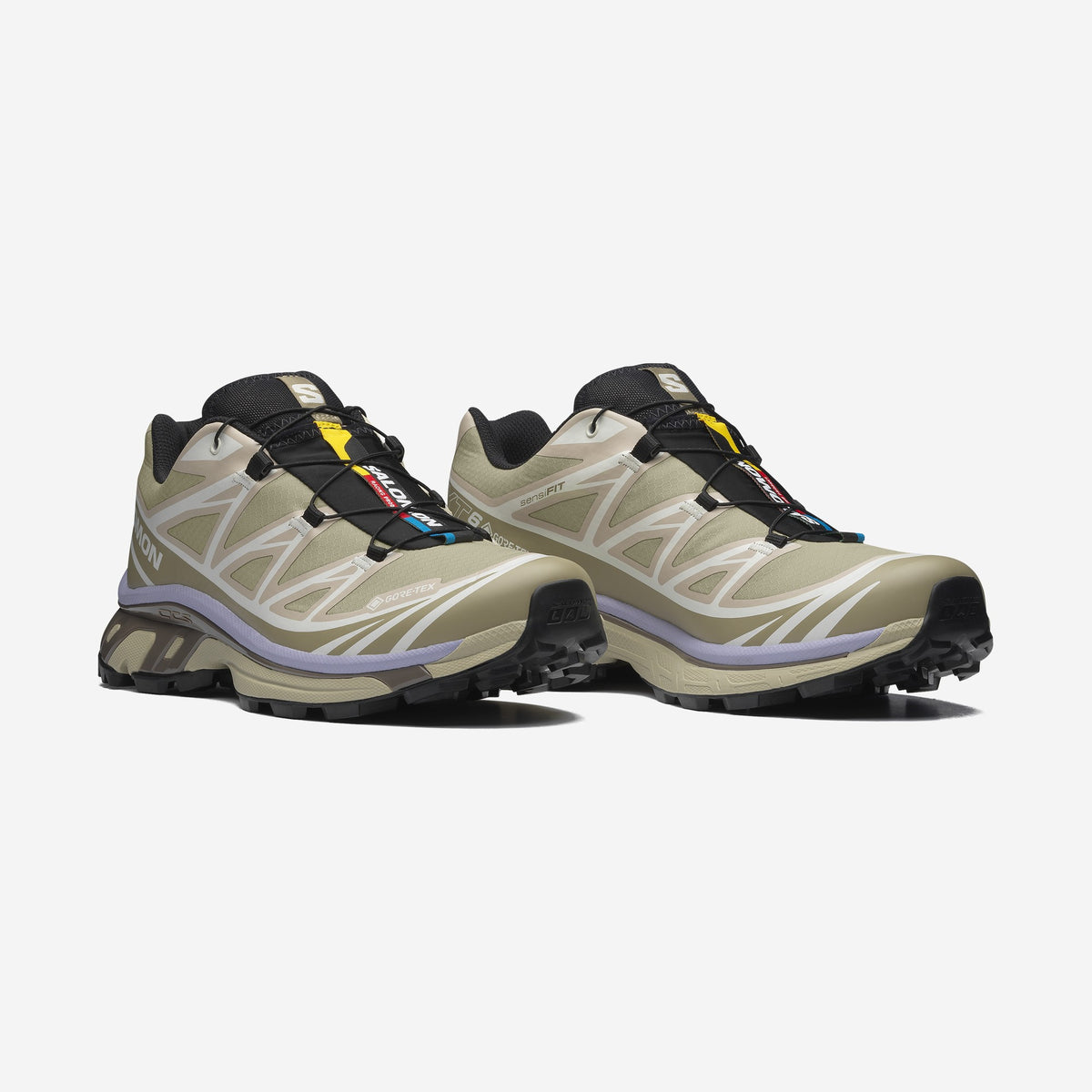 Salomon XT-6 GTX Eucalyptus / Silver Sage, vue de profil