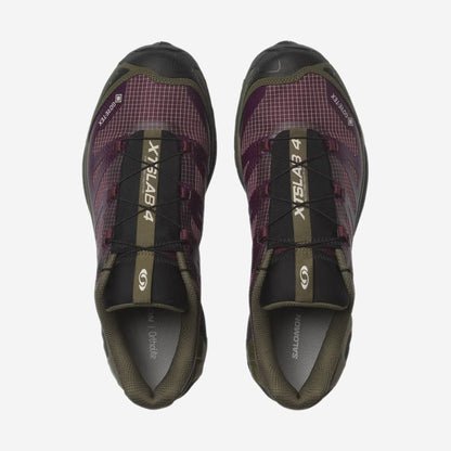 Salomon XT4 GTX Maroon Banner / Winter Bloom, vue de trois-quarts