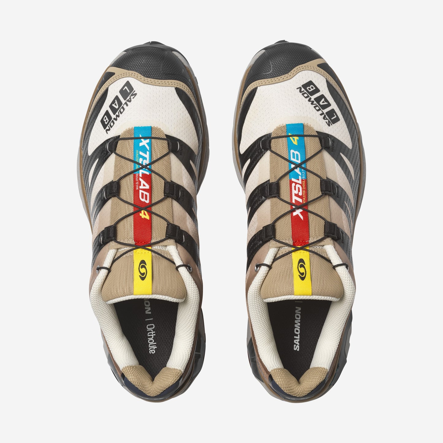 Salomon XT4 OG Black Desert Tan, vue de trois-quarts