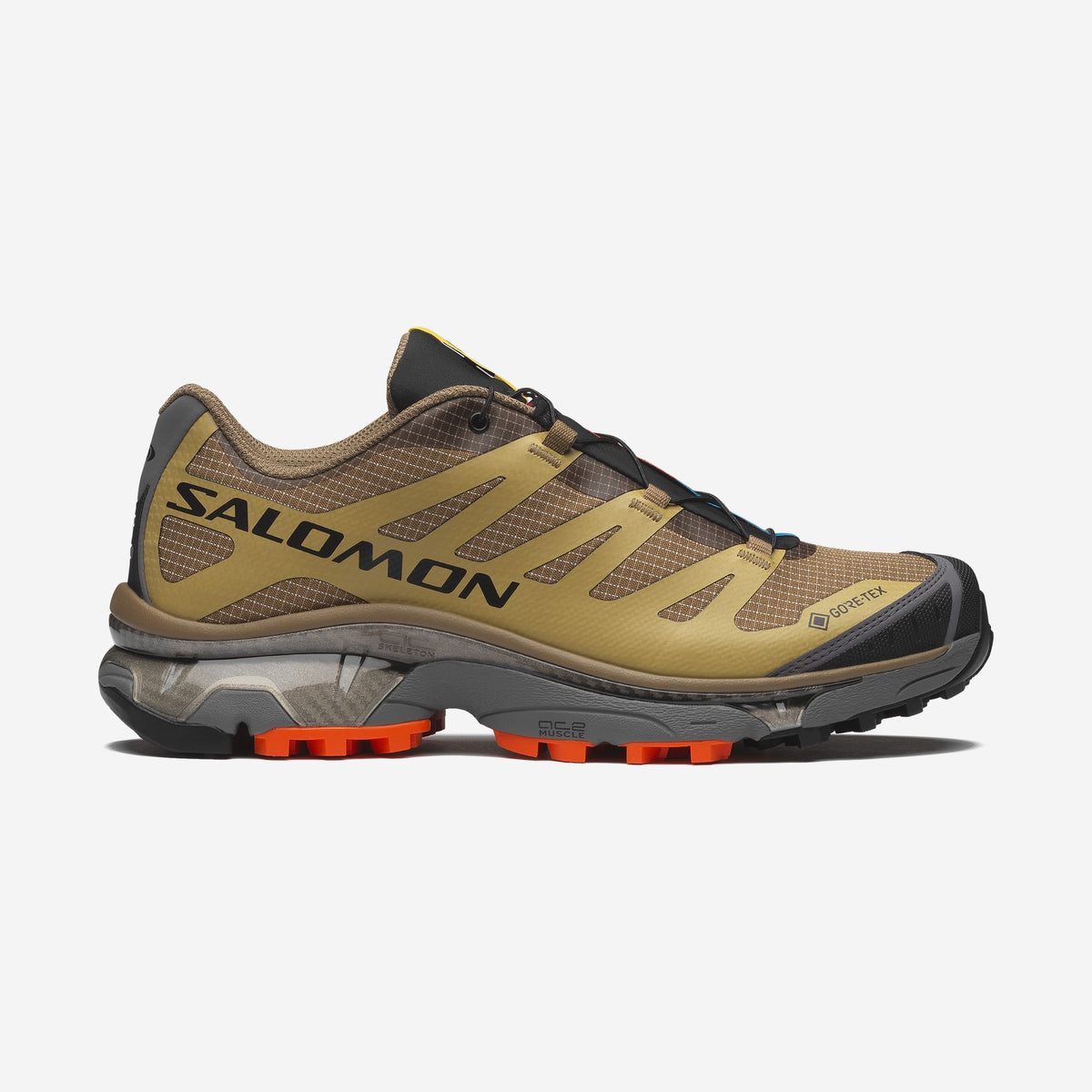 Salomon XT4 OG GTX Coyote Brown Willow Dragon Fire, sneaker XT-4 OG GTX, vue de profil, disponible chez Size à Ajaccio