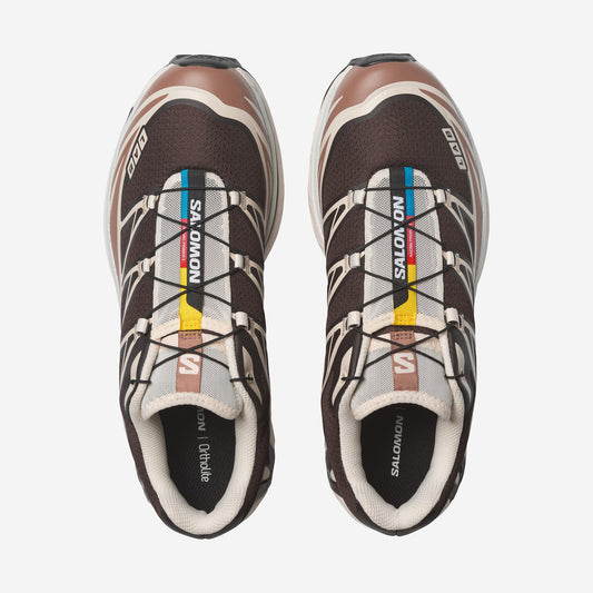 Salomon XT6 Black Coffee Burro, vue de profil