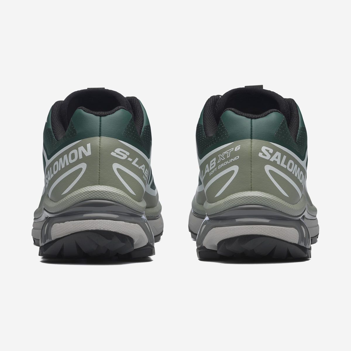 Salomon XT6 Bistro Green / Green Milieu, vue de trois-quarts