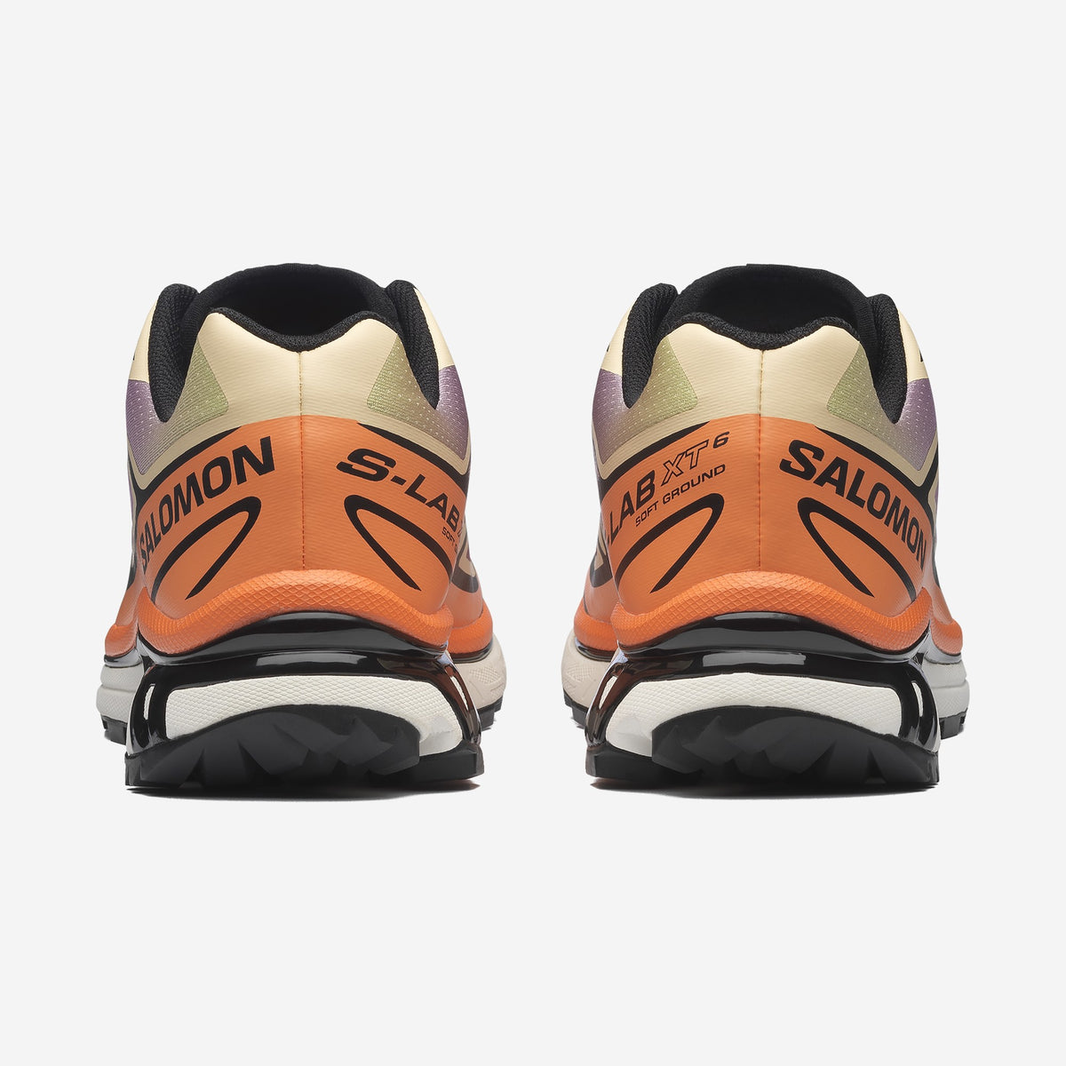 Salomon XT6 Black Almond Cream, vue de dos