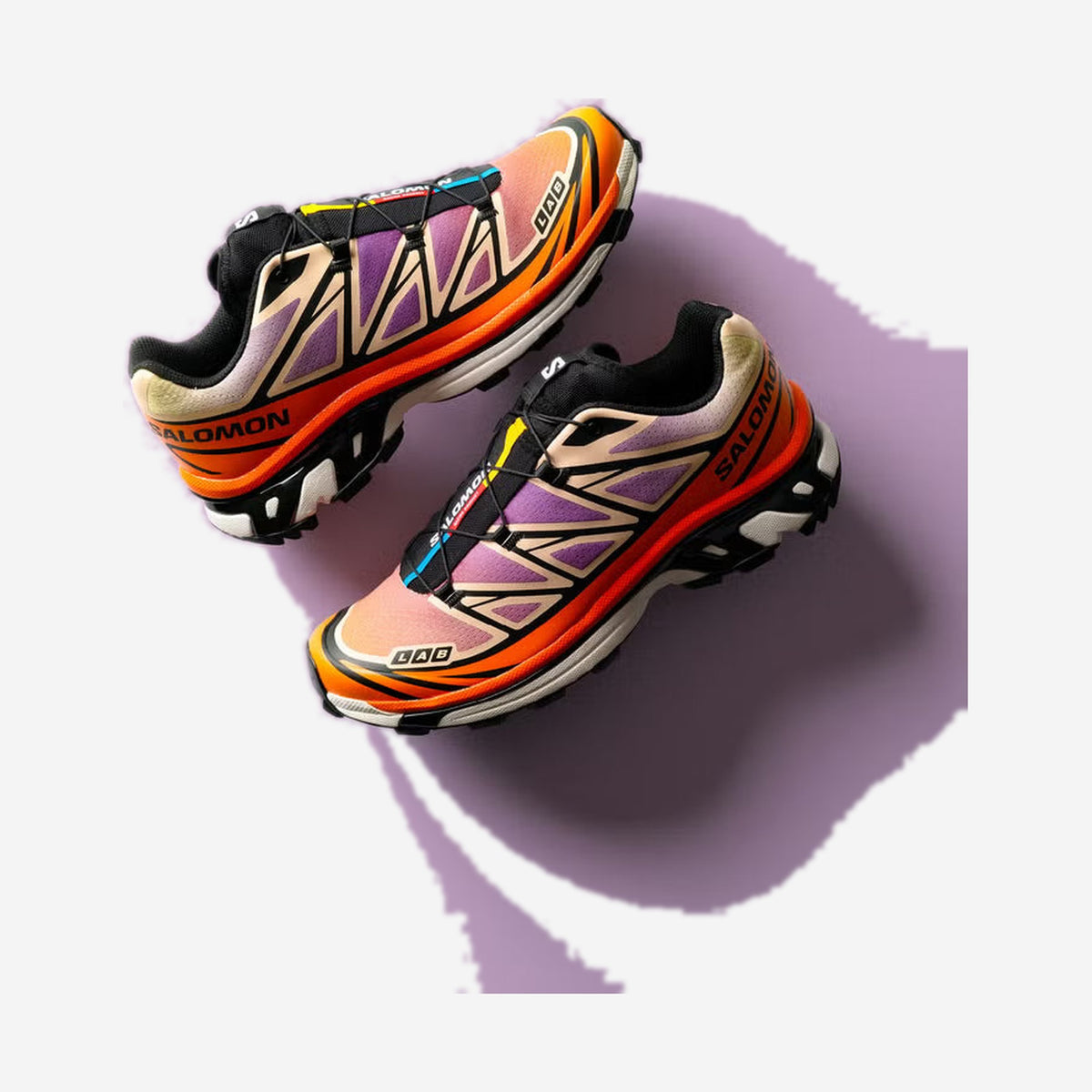 Salomon XT6 Black Almond Cream, vue de dessus
