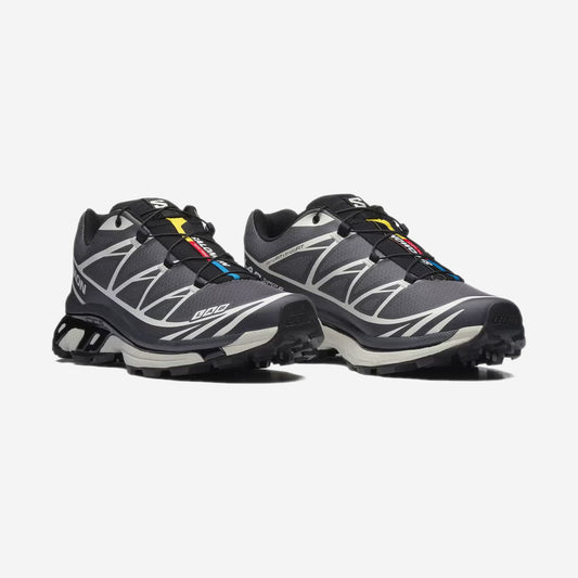Salomon XT6 Black / Asphalt, vue de profil