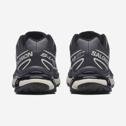 Salomon XT6 Black / Asphalt, vue de dos