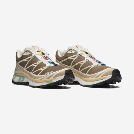 Salomon XT6 Coyote Brown / Safari, vue de profil