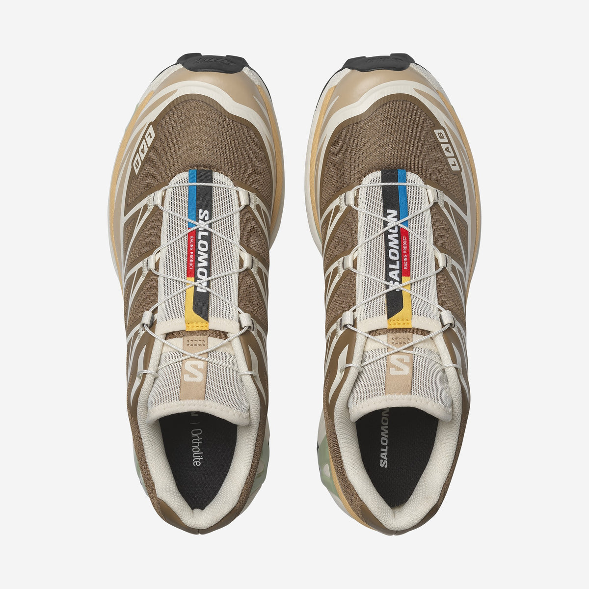 Salomon XT6 Coyote Brown / Safari, vue de trois-quarts