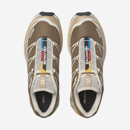 Salomon XT6 Coyote Brown / Safari, vue de trois-quarts